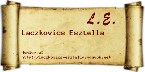 Laczkovics Esztella névjegykártya